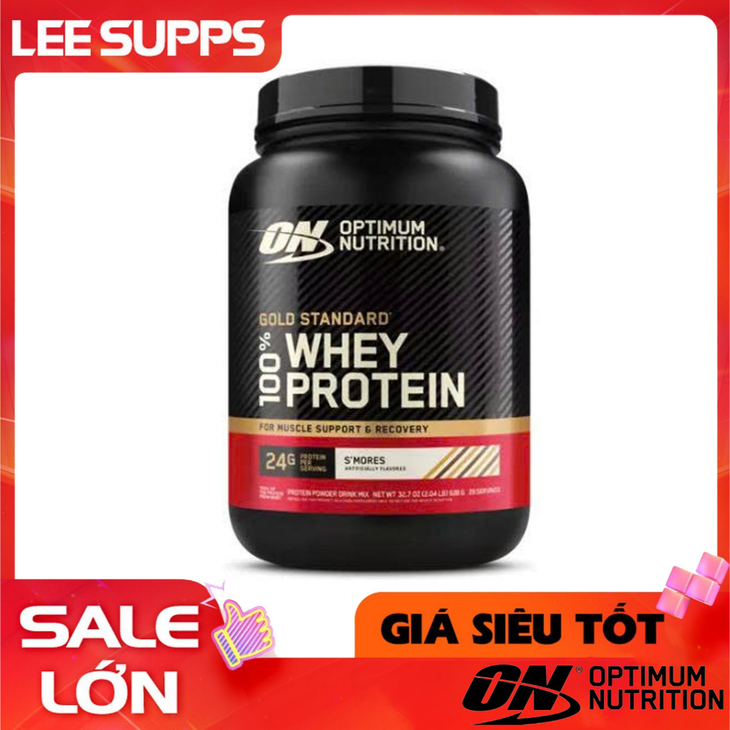 Optimum Nutrition Gold Standard Whey 100% 2lbs – Whey Protein Tăng Cơ Hương Dâu