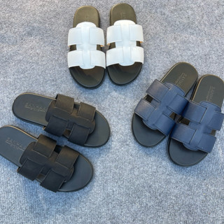  Giá Mở Bán -Khâu Xuyên Đế  - Dép Lê Nam SANHAA Quai Ngang Da Đan Chéo Thời Trang size 37-43 Đế cao Su cao Cấp Thời Trang 