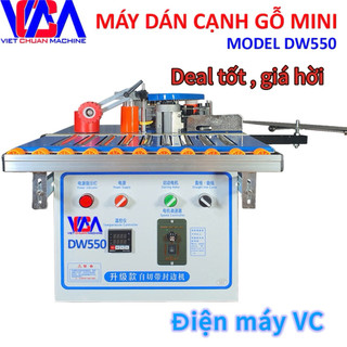  Máy dán cạnh mini đa chức năng DW550 tặng kèm 1kg keo và dao gọt chỉ thừa 