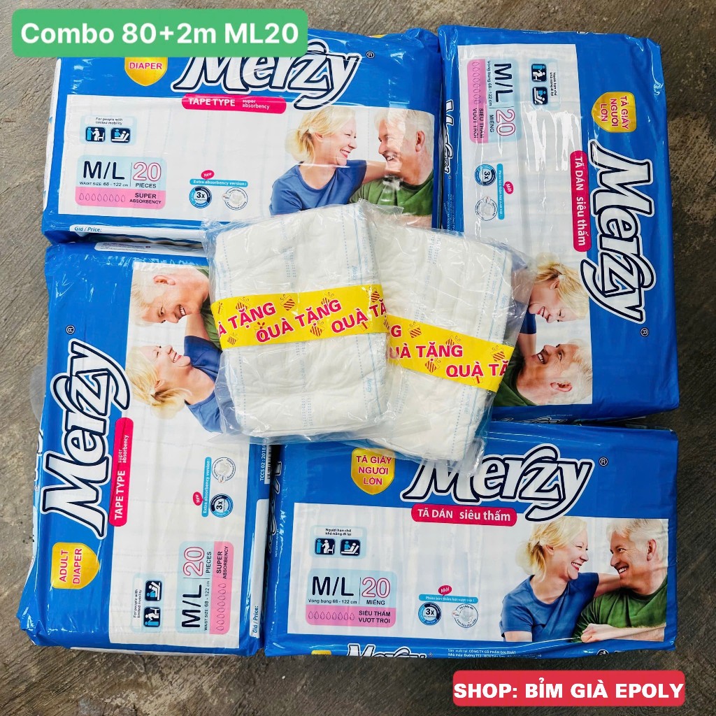 Bỉm già Merzy ML20 XL20 M20 siêu thấm chống hăm #merzy #bỉm merzy #bỉm già merzy #Tã già già Merzy #