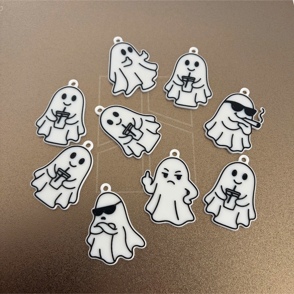 Móc khóa Halloween - Móc khóa Cute Ghost - Cute Ghost Keychains
