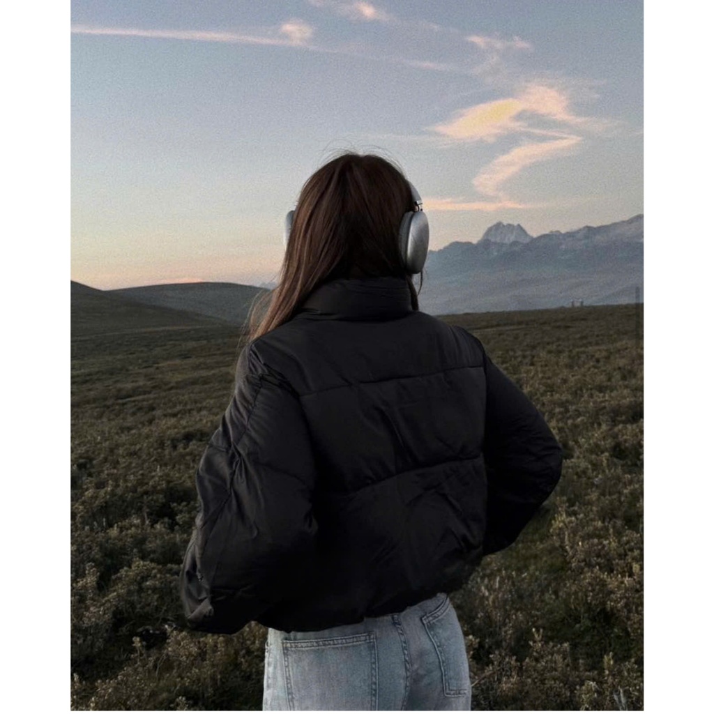 Áo khoác phao nữ dáng ngắn Bonyoung cổ đứng, trần bông, siêu dầy dặn, siêu ấm ít phồng - 0240_P10K12 | BigBuy360 - bigbuy360.vn