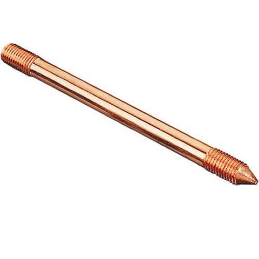 Cọc tiếp địa mạ đồng, Phi 20, Dài 1,6m ( Hàng nhập Ấn Độ )