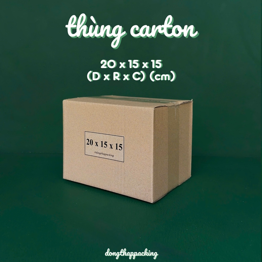 COMBO 50 HỘP CARTON 20x15x15 cm