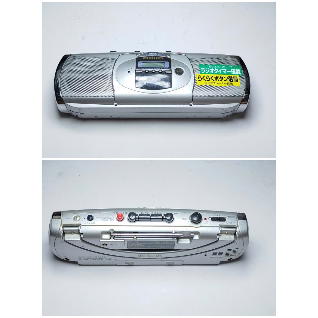 Đài Cassette AIWA CS-P70 Mini Boombox Hàng Bãi Nhật - Radio Digital FM/AM Stereo - Có Hẹn Giờ