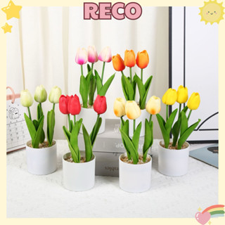  Chậu Hoa Tulip Giả Có Chất Liệu Bền Bỉ Để Trang Trí đám Cưới Và Tạo Kiểu Nhà RECO 