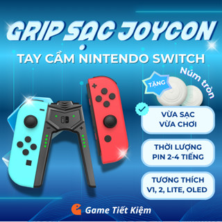  Tay Cầm Sạc Switch Grip Joycon Chữ A - Phụ Kiện Handgrip Để Gắn Joycon Có Sạc 