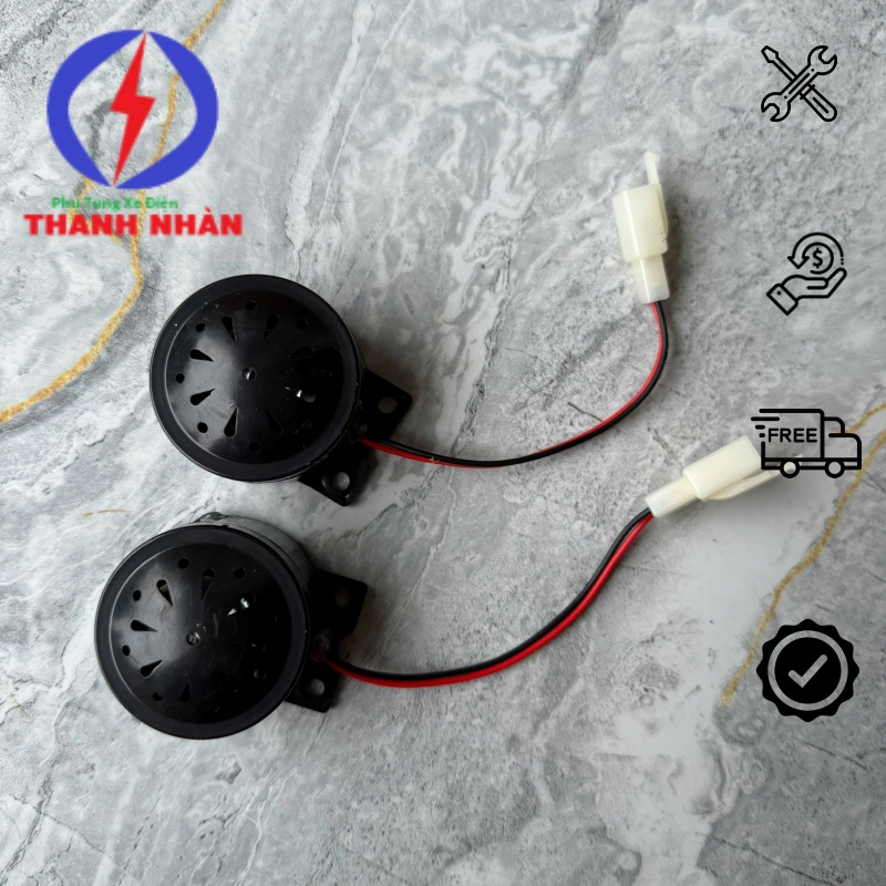 Kèn Còi 2 Dây 48V- 60V Xe Đạp Điện, Loa Cao Cấp Gắn Xe Đạp Điện Xe Điện Phụ Tùng Phụ Kiện