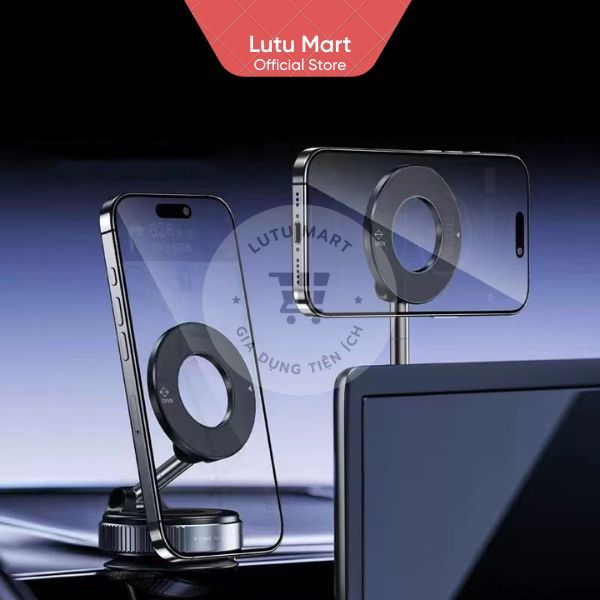 Giá Đỡ Điện Thoại Từ Tính Nam Châm Đế Hít Chân Không Chắc Chắn Xoay 360 Độ Gắn Kính Taplo Ô Tô Xe Máy - Lutu Mart | BigBuy360 - bigbuy360.vn