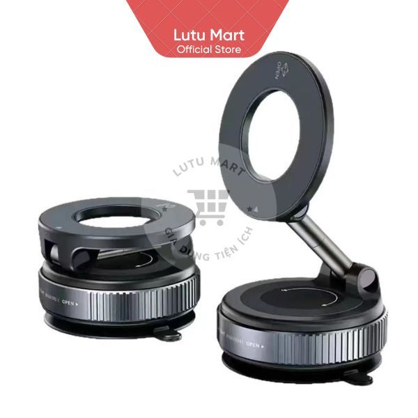Giá Đỡ Điện Thoại Từ Tính Nam Châm Đế Hít Chân Không Chắc Chắn Xoay 360 Độ Gắn Kính Taplo Ô Tô Xe Máy - Lutu Mart | BigBuy360 - bigbuy360.vn