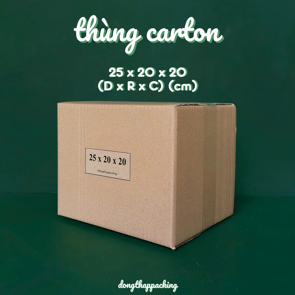 COMBO 50 HỘP CARTON 25x20x20 cm