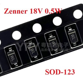 Combo 10 chiếc Diode Zenner 18V SOD323 - SOD123 (Diode dán)
