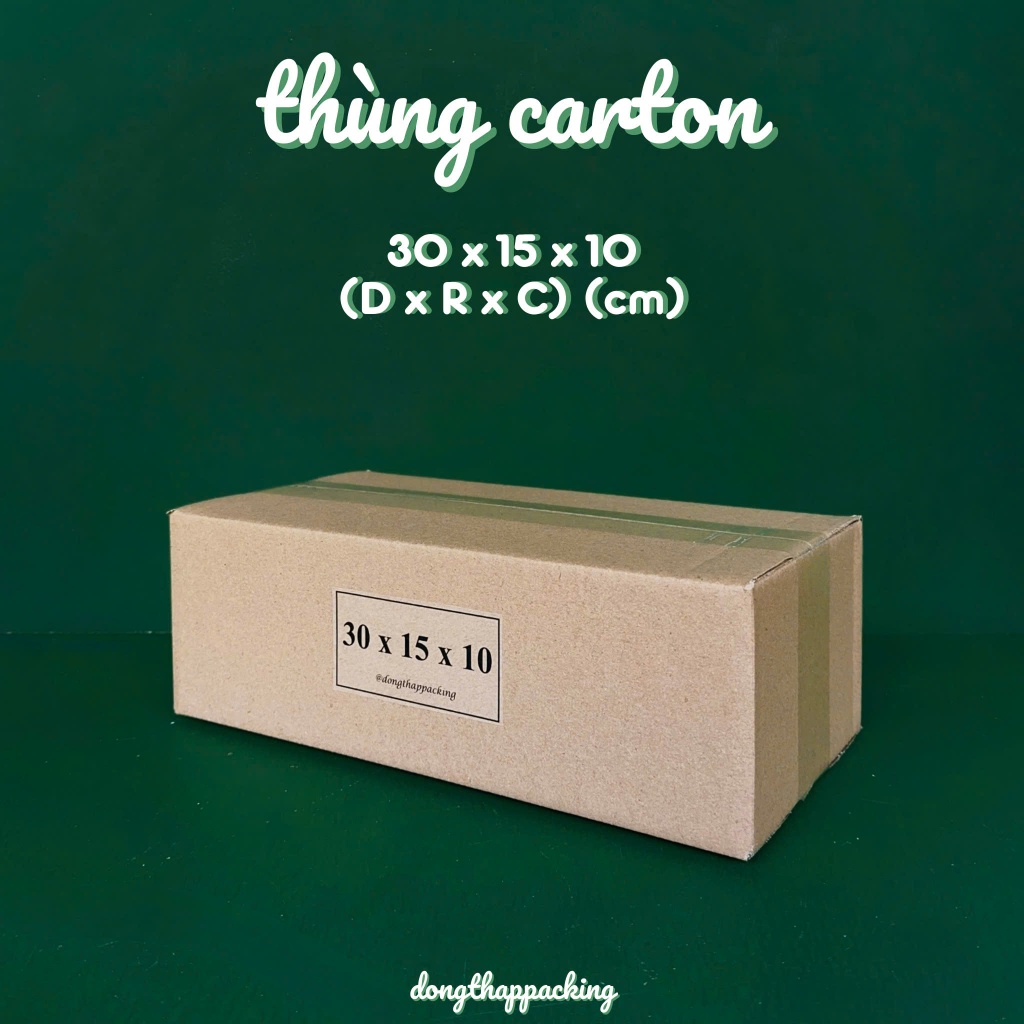 COMBO 50 HỘP CARTON 30x15x10 cm