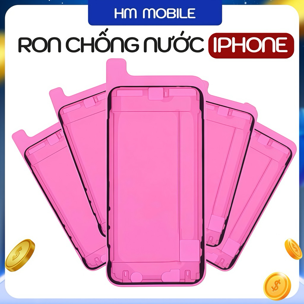 Ron Chống Nước - Ron Áp Suất Màn Hình IP X/XS/XSM/XR/11/12/13/14/15/16/Plus/Pro/PRM