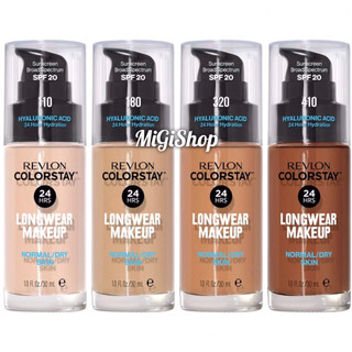  Kem Nền Revlon Colorstay Longwear Makeup Normal Dry Skin With Hyaluronic Acid SPF20 Up To 24H 30ml 