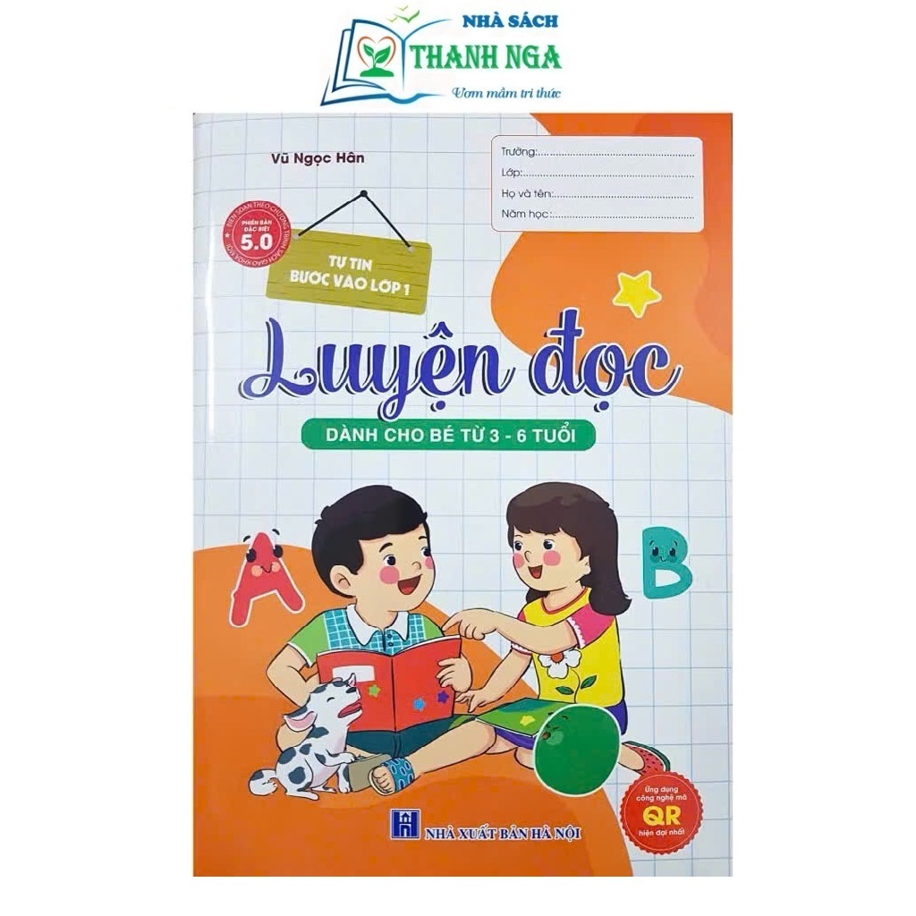 Sách - Luyện Đọc - Dành cho bé từ 3-6 tuổi - Giúp Bé Tự Tin Vào Lớp 1 - Phiên Bản Đặc Biệt 5.0