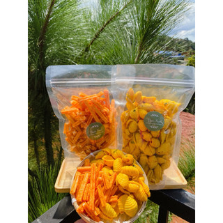 [COMBO MIX 500g] combo 2 túi snack khoai tây phô mai - Snack sò mắm hành , Bimbim khoai tây phô mai , Sò hành giòn ngon