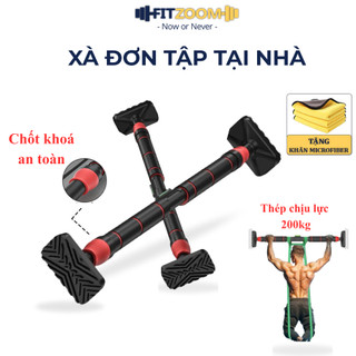  Thanh tập xà đơn gắn cửa FITZOOM cao cấp xà đơn gắn treo tường có chốt chống xoay thế hệ mới thể dục tập luyện tại nhà 