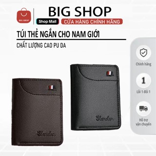 Ví da nam ví da nhỏ gọn, thiết kế độc đáo theo phong cách Hàn Quốc, có nhiều ngăn