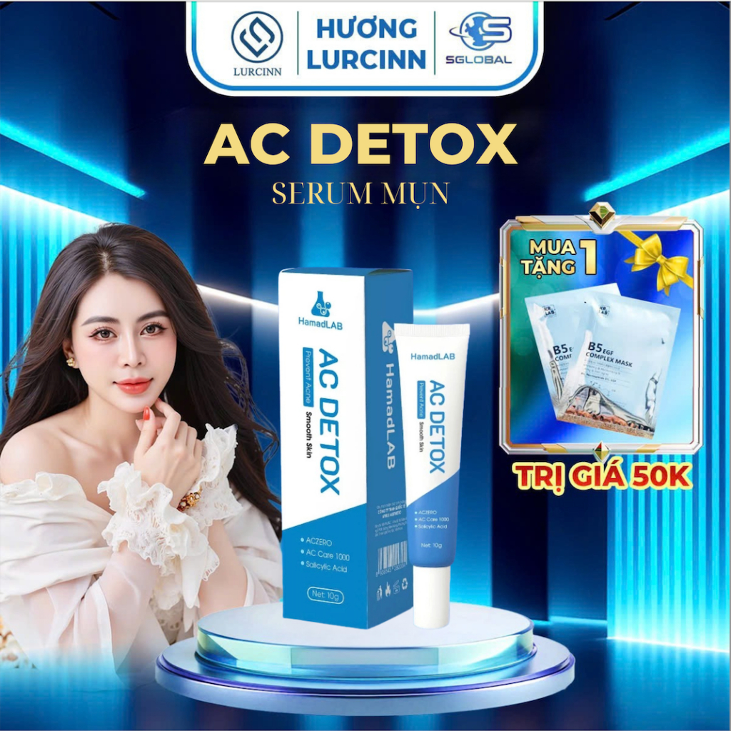 [MẪU MỚI] Serum Mụn LURCINN Sapanzi Prevent Acne Cho Da Dầu Mụn chính hãng 10ml
