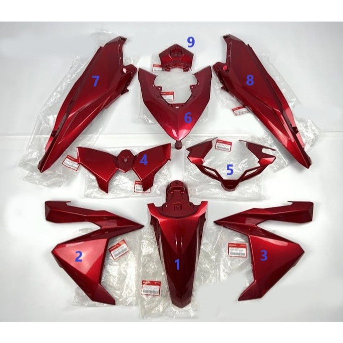 dàn áo click 125 2015 2016 2017 màu ĐỎ ( bán lẻ từng món )