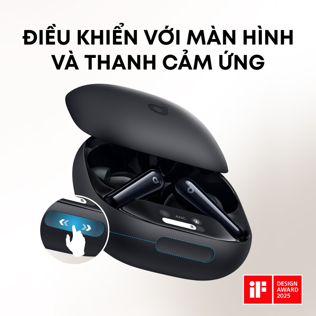 Tai nghe bluetooth soundcore Liberty 4 Pro | Chống ồn ANC 3.0 | Màn hình cảm ứng | Tích hợp phiên dịch | BigBuy360 - bigbuy360.vn
