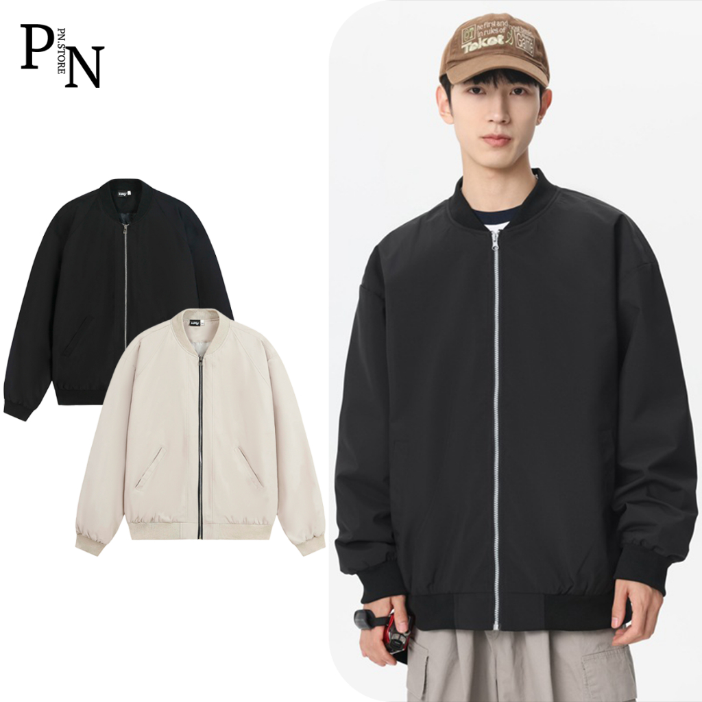 Áo Khoác Gió Bomber  Dù Hai Lớp Chống Nước Cản Gió Có Túi Trong Chống Tia Uv Menwear Jacket PN STORE  BOMBER01 | BigBuy360 - bigbuy360.vn