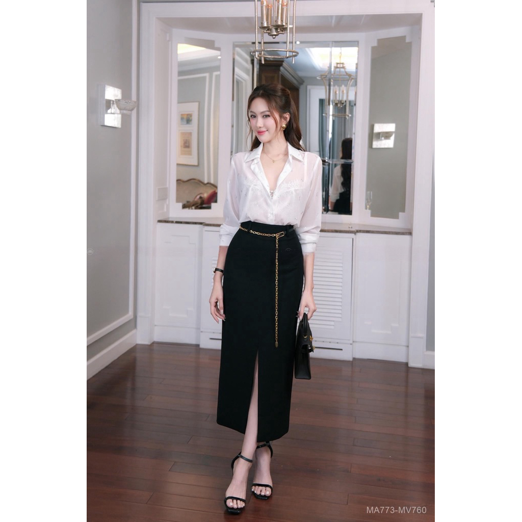 Áo Sơ Mi Nữ Sang Chảnh, Sơ Mi Nữ Tay Dài Xuyên Thấu Chất Vải Tơ Nhũ Mỏng Chữ X Sang Chảnh Cao Cấp Form Rộng Giấu Quần | BigBuy360 - bigbuy360.vn