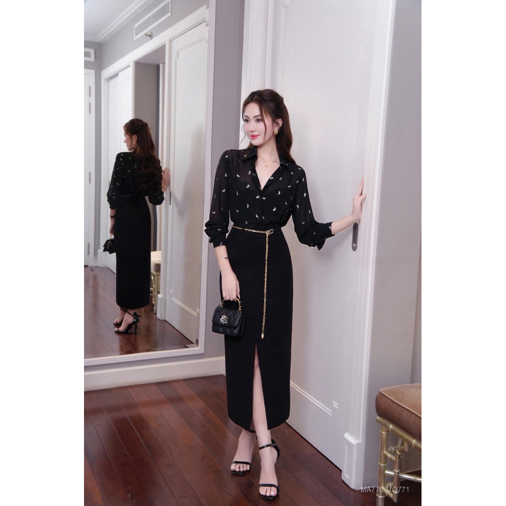 Áo Sơ Mi Nữ Sang Chảnh, Sơ Mi Nữ Tay Dài Xuyên Thấu Chất Vải Tơ Nhũ Mỏng Chữ X Sang Chảnh Cao Cấp Form Rộng Giấu Quần | BigBuy360 - bigbuy360.vn