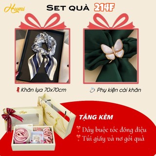  Set quà tặng khăn lụa HUMI sang trọng tặng mẹ tặng bạn gái cô giáo nhân dịp lễ 8 3 20 10 20 11 Noel 