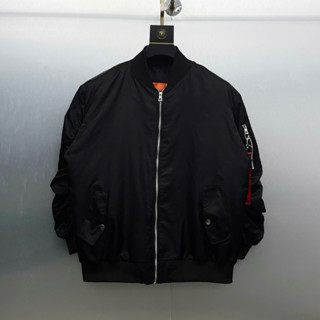  Áo khoác bomber gió nam nữ PB thân trơn túi bụng nắp cúc phối túi zip tay rúm trần bông 3 lớp basic AK285P 