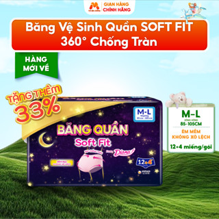 Băng Vệ Sinh Quần SOFT FIT DIANA M-L 360 Độ Chống Tràn M-LÊm Mềm Thoáng Khí Dành Cho Ban Đêm - MC174