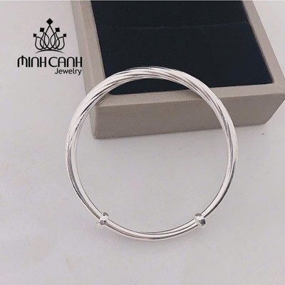 Vòng Bạc Dạng Sóng Basic Cho Bé Yêu - Minh Canh Jewelry