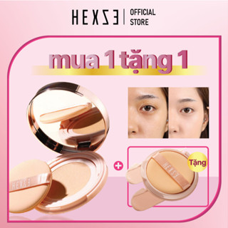  Cushion dưỡng ẩm nâng tone kháng nước Hexze 15g TẶNG LÕI THAY THẾ 15g 