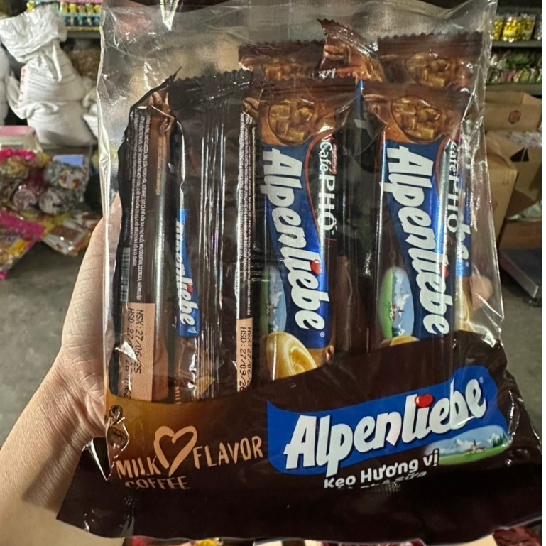 Túi 8 thỏi kẹo Alpenliebe Cafe Phố - hương vị cafe sữa
