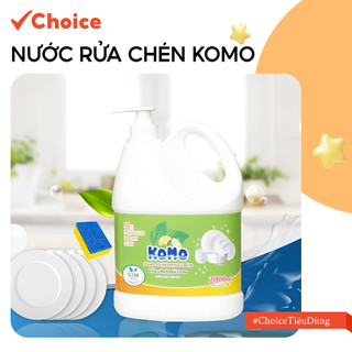  Nước Rửa Chén Komo VN Komo-6 Hương Chanh Cam Can 2000ML Có Vòi Tiện Dụng 