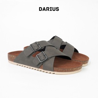  Dép Nam Quai Chéo DARIUS Kiểu Sandal Nam Dép Đế Trấu Nam Thời Trang Da Microfiber Thiết Kế 3 Quai Da Trẻ Trung D616 
