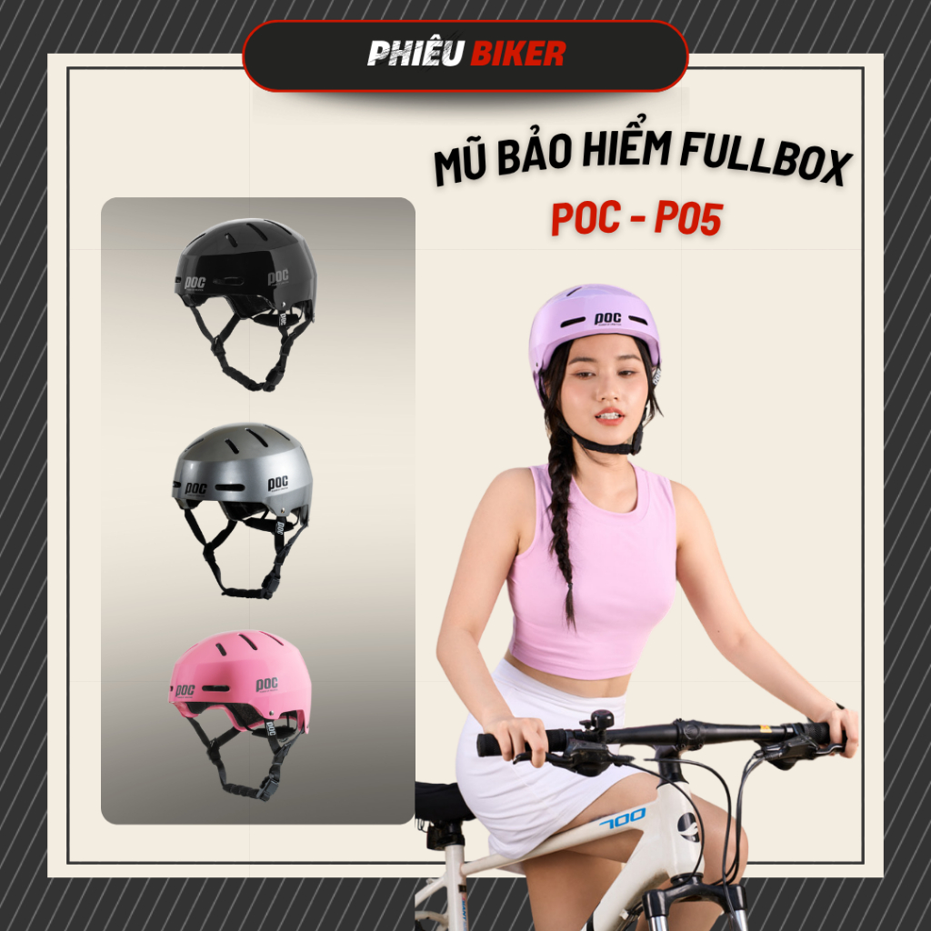 Nón bảo hiểm nửa đầu POC P05 Chính hãng