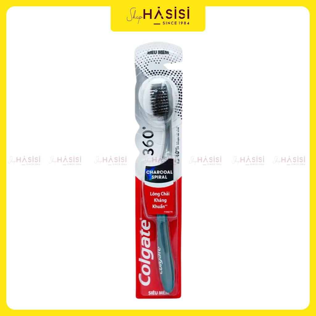 BÀN CHẢI - COLGATE 360 Charcoal Spiral