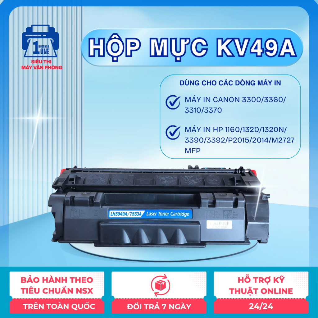 Hộp mực in laser Premium (Không vỏ) HP 49A/ 53A Canon 308