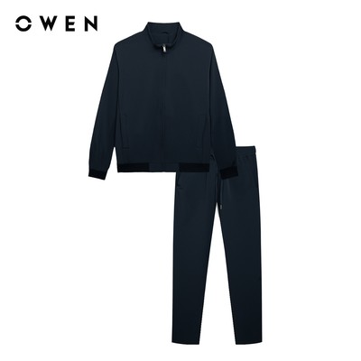Owen - Bộ thể thao Regular Fit BTT256155 màu Xanh tím than chất liệu Nylon spandex