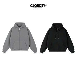   Giảm giá 50k  Áo hoodie zip trơn nam nữ local brand unisex CLOUDZY ZIP TRƠN basic nỉ bông dày dặn mũ siêu to 2 lớp 