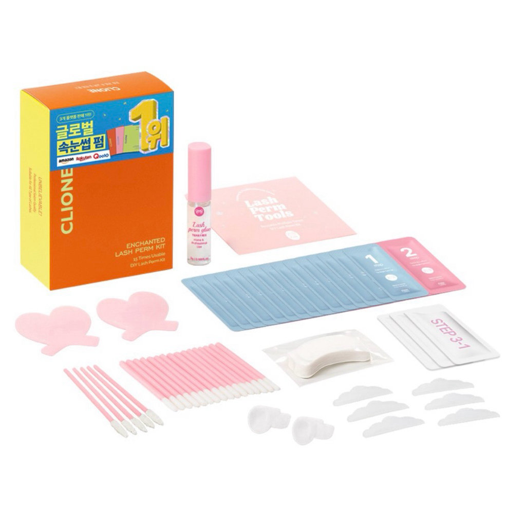 Set uốn mi Hàn Quốc CLIONE Enchanted Lash Perm Kit (Set 15 lần uốn)