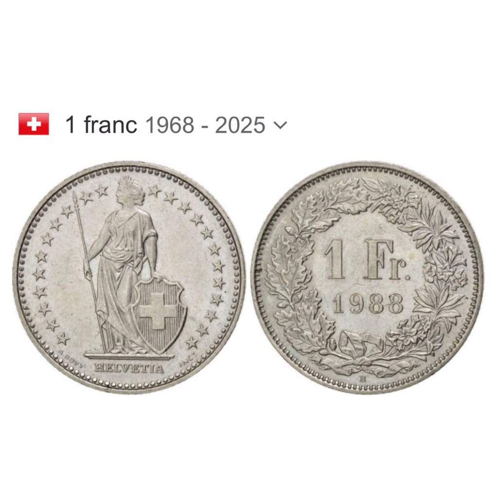 Đồng xu 1 franc của Thụy sĩ