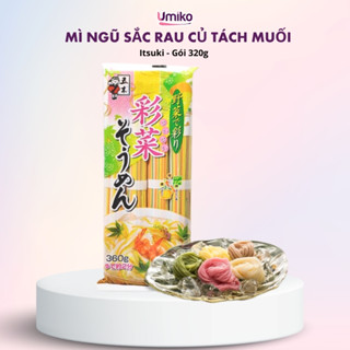  Mì somen rau củ ngũ sắc Itsuki  Nhật Bản an toàn cho cả trẻ ăn dặm 320g - Umiko 