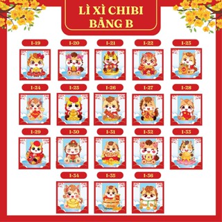  Bao Lì Xì ChiBi Mẫu Mới 2026 Phản Quang Size To Nhiều Mẫu Mã 