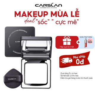  Phấn Nén Black Magnetic Carslan 2.0 Kiểm soát dầu lâu trôi 24H 8g Che Phủ Tốt 