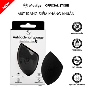 Bông Mút Trang Điểm Kháng Khuẩn Mastige - Tiết Kiệm Mỹ Phẩm, Lớp Nền Mềm Mịn - Hồng Cam