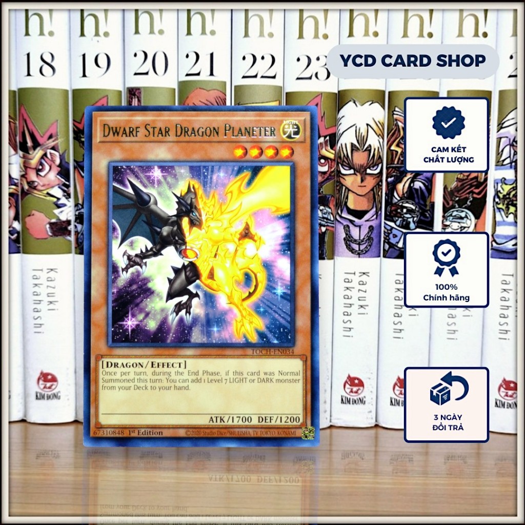 [YCDcardgame] Thẻ Bài Yugioh Chính Hãng Dwarf Star Dragon Planeter – Rare