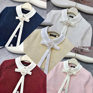 Áo dạ tweed phối viền